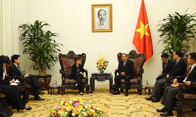 Toàn cảnh buổi tiếp. Ảnh: VGP/Tuấn Minh