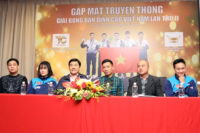 Họp báo giới thiệu Giải Bóng bàn đỉnh cao Việt Nam 2018.