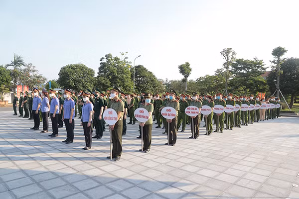 Công an tỉnh Nam Định xuất quân đảm bảo an ninh, trật tự ngày bầu cử