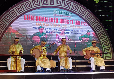 Một phần biểu diễn của những nghệ nhân đến từ Bà Rịa - Vũng Tàu.