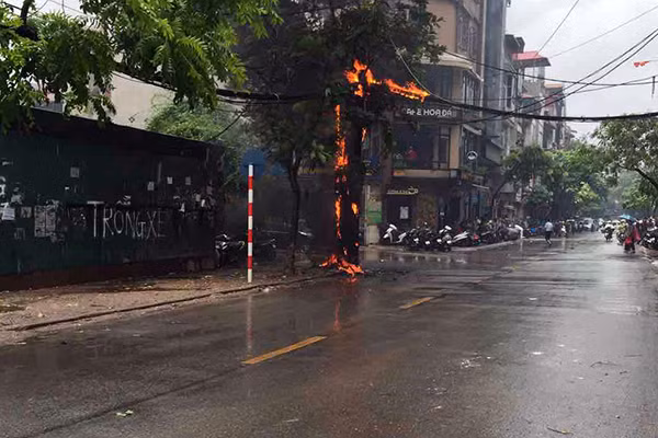 Hiện trường vụ cháy. Ảnh: C/Beat.