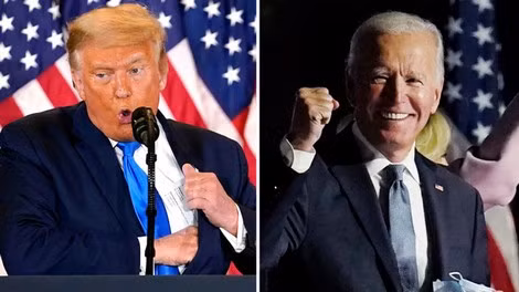 Trong khi đương kim Tổng thống tuyên bố tiếp tục kiện thì ứng viên đảng Dân chủ Joe Biden kêu gọi ông Donald Trump chấp nhận sự thật. ảnh: Getty