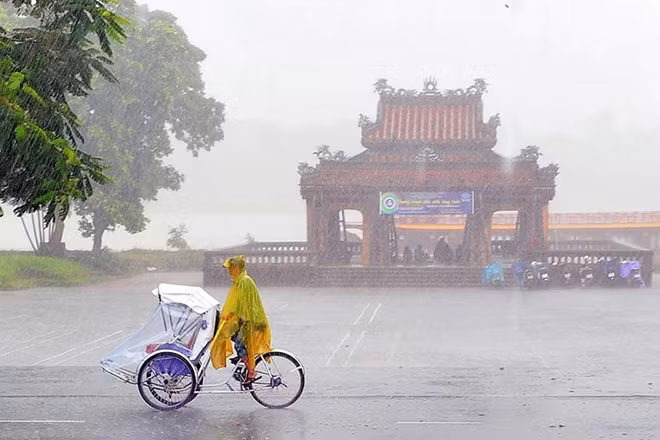 Không khí lạnh gây mưa nhiều nơi ở Bắc Bộ và Bắc Trung Bộ.