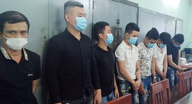 Các đối tượng bị bắt giữ.