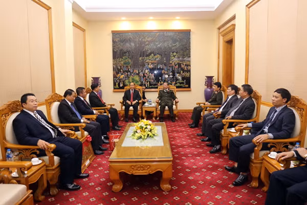 Toàn cảnh buổi tiếp.