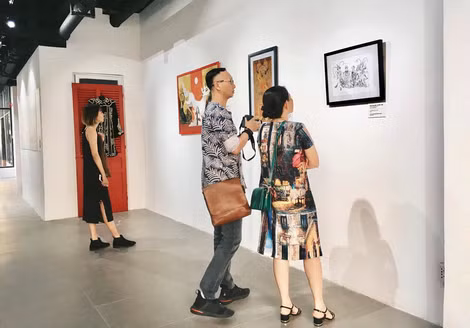 Triển lãm “Vẽ về hát bội” diễn ra từ ngày 1 tới 10-2.