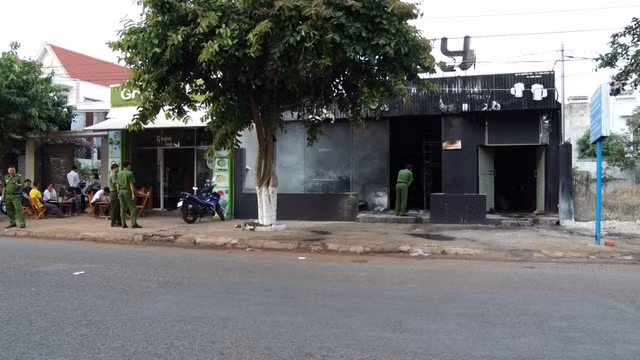 Hiện trường vụ cháy.