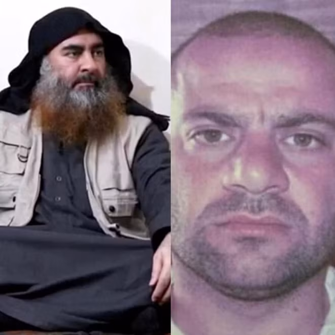 Sau khi Abu Bakr al-Baghdadi (trái) bị tiêu diệt, Abdullah Qardash (phải) - một cựu sĩ quan quân đội Iraq được cho là đã tiếp nhận vị trí thủ lĩnh mới của Tổ chức khủng bố Nhà nước Hồi giáo tự xưng (IS). (Ảnh: Twitter)