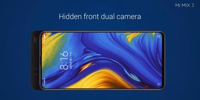 Cơ chế Magnetic Slider - trượt để mở camera của Mi Mix 3