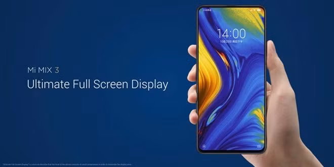 Thiết kế tràn viền lên tới 93,4% của Mi Mix 3