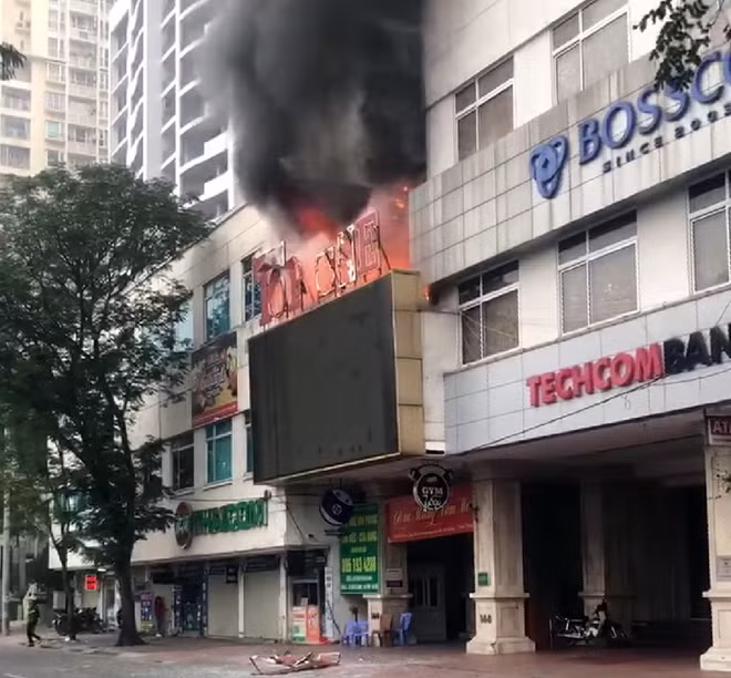Hiện trường vụ cháy.