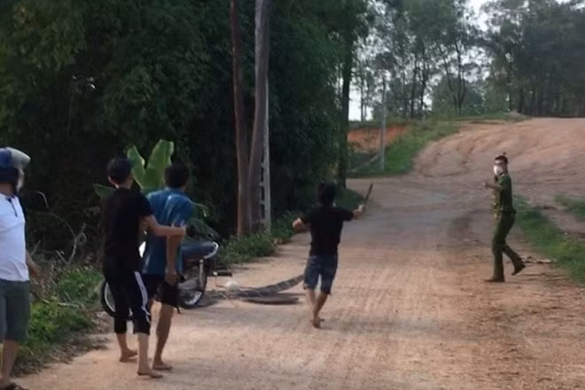 Hiện trường vụ việc.