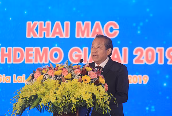 Phó Thủ tướng Thường trực Trương Hòa Bình phát biểu tại lễ khai mạc.