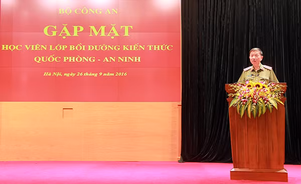 Bộ trưởng Tô Lâm phát biểu tại buổi gặp mặt
