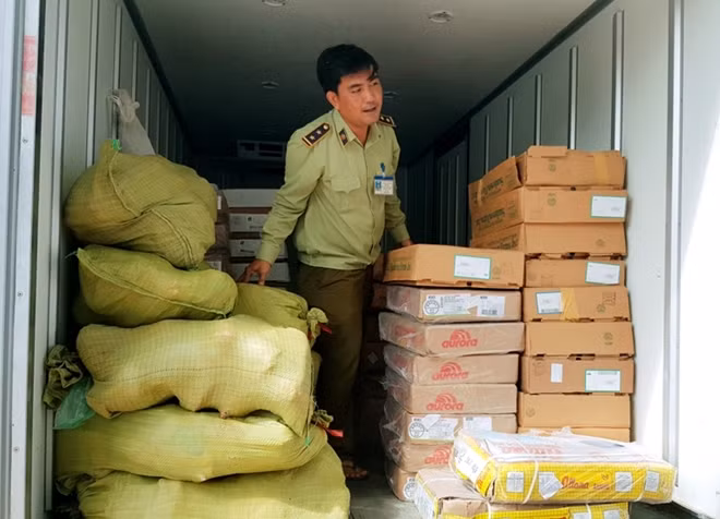Trên 2 tấn thực phẩm đông lạnh nhập khẩu không hóa đơn chứng từ, bị lực lượng QLTT Bạc Liêu tạm giữ