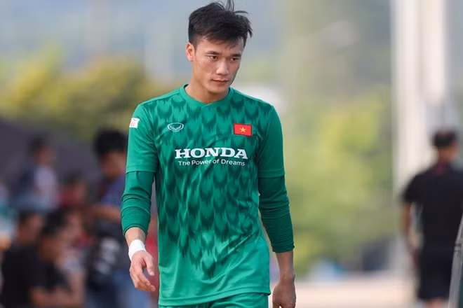 Bùi Tiến Dũng trong màu áo U23 Việt Nam.