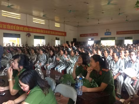 Trại giam Tân Lập tổ chức hoạt động văn hóa cho phạm nhân.