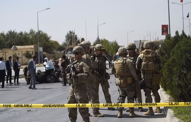Binh sĩ Mỹ tại Kabul, Afghanistan.