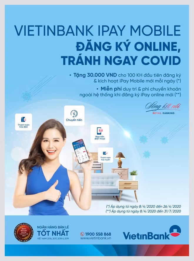 VietinBank tích cực đồng hành với khách hàng vượt dịch COVID-19