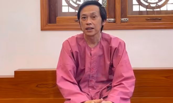Nghệ sĩ Hoài Linh trong đoạn video chia sẻ về câu chuyện từ thiện của mình.