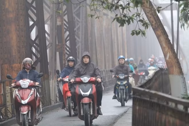 Miền Bắc được dự báo có gió rét, mưa giông