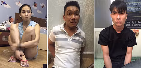 Bà "trùm" Trần Kim Yến và hai người tình thân tín nhất.