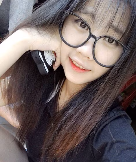 "Hot girl" Văn Kiều Thiên Ngân lúc chưa gây án.