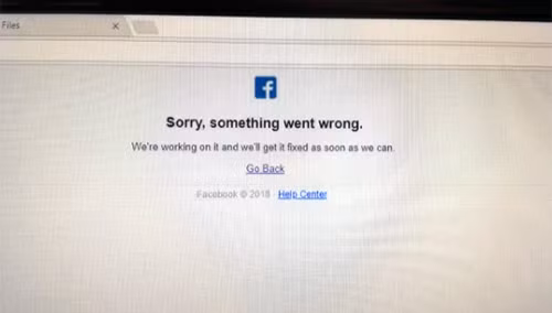 Facebook bất ngờ sập trên diện rộng.