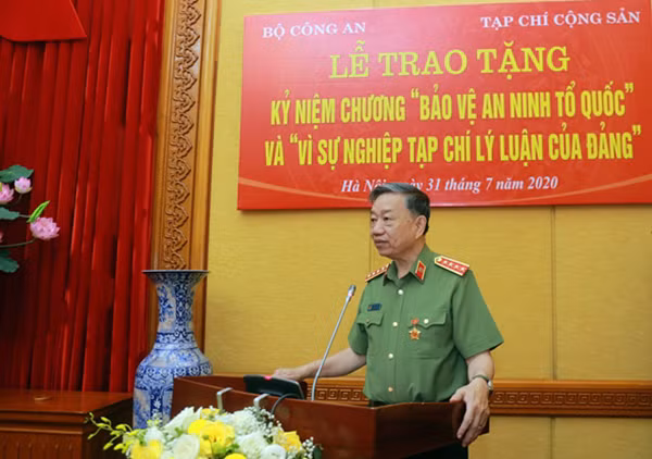 Bộ trưởng Tô Lâm phát biểu tại buổi Lễ
