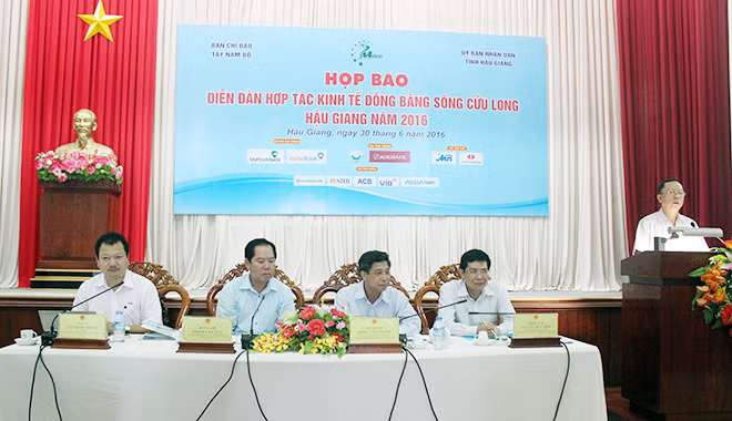 Họp báo MDEC 2016 Hậu Giang vào ngày 30-6