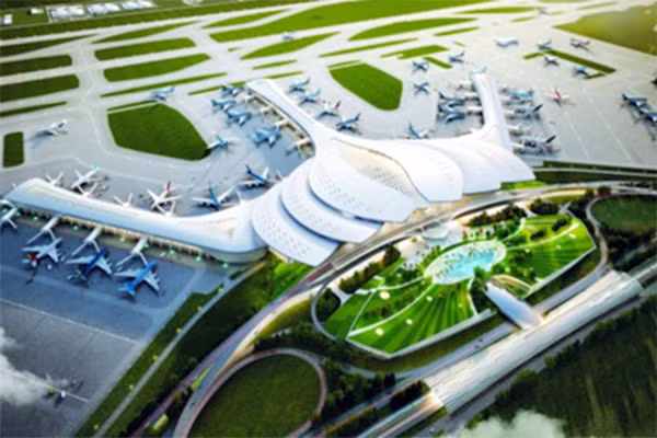 Hoa sen cách điệu được chọn làm thiết kế sân bay Long Thành