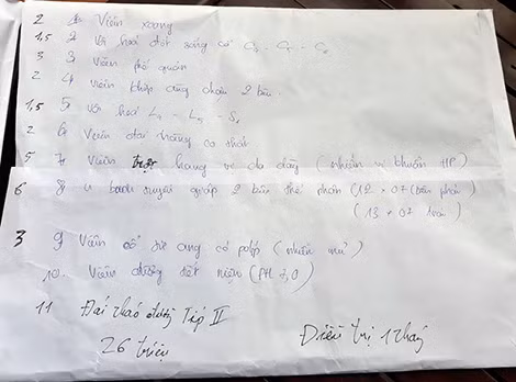 Bà H được ông Thành phán cho hàng loạt loại bệnh.