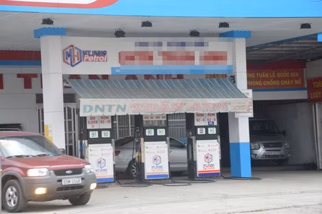 Cây xăng trên địa bàn TP Sóc Trăng gắn thương hiệu Mỹ Hưng Petrol của đại gia xăng, dầu Trịnh Sướng.