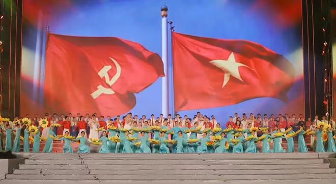 Một tiết mục nghệ thuật tại chương trình.
