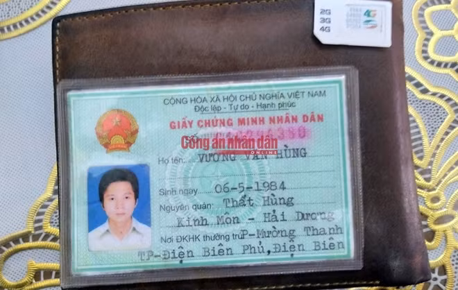 CMND và chiếc sim Vương Văn Hùng sử dụng trong quá trình gây án