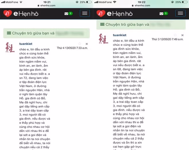 Những tin nhắn “mời chào” trên web để giăng bẫy nạn nhân của S.