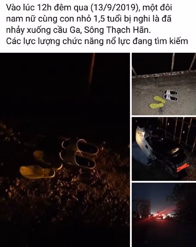Hình ảnh và thông tin trên trang mạng xã hội.