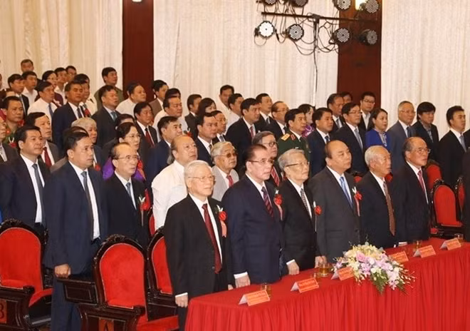 Các đại biểu dự lễ kỷ niệm. Ảnh TTXVN