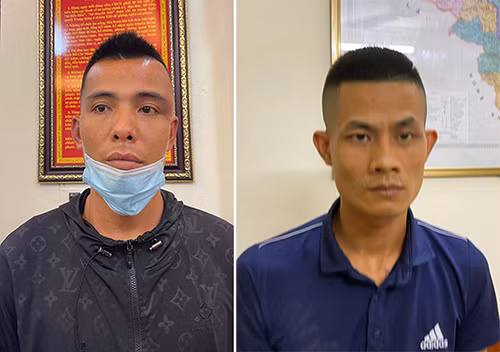 2 đối tượng Trịnh Xuân Dũng và Lê Xuân Thanh cùng các tang vật thu được