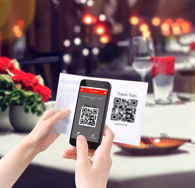Thanh toán bằng mã QR đang trở thành xu thế