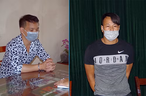 Các đối tượng bị bắt giữ.