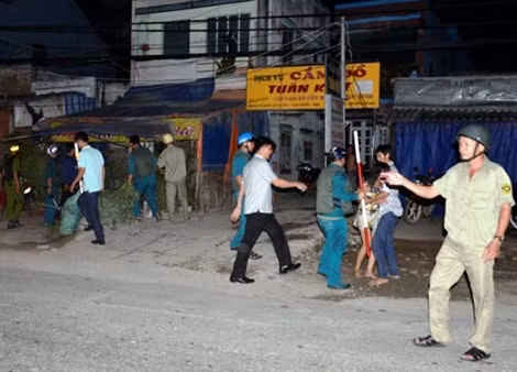Hiện trường vụ giải cứu.