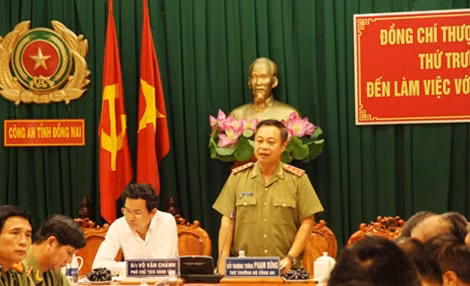 Thứ trưởng Phạm Dũng phát biểu chỉ đạo tại buổi làm việc.