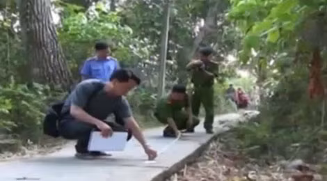 Hiện trường vụ việc.