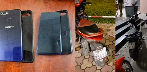 Tang vật của một vụ cướp. Tang vật của một vụ cướp.