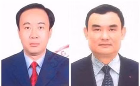 Ông Nguyễn Sỹ Hiệp (bên trái) và ông Nguyễn Xuân Thành (bên phải).