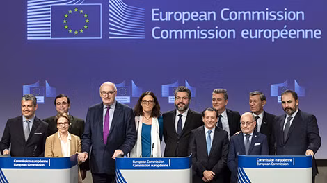 Đại diện EU - Mercosur thông báo việc ký kết thỏa thuận FTA, ngày 28-6.
