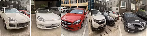 Số siêu xe của Nam và đồng phạm bị cơ quan Công an thu giữ.