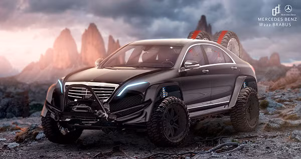 Brabus lên kế hoạch biến chiếc sedan hạng sang Mercedes S-Class thành "chiến binh" off-road.