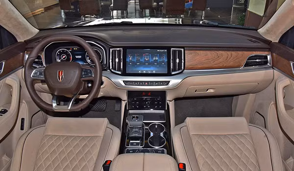 Nội thất trên mẫu SUV Hongqi HS7. Nội thất trên mẫu SUV Hongqi HS7.